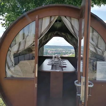Tente de luxe Der Kirschberghof Weinfass-lodge Sommerhausen