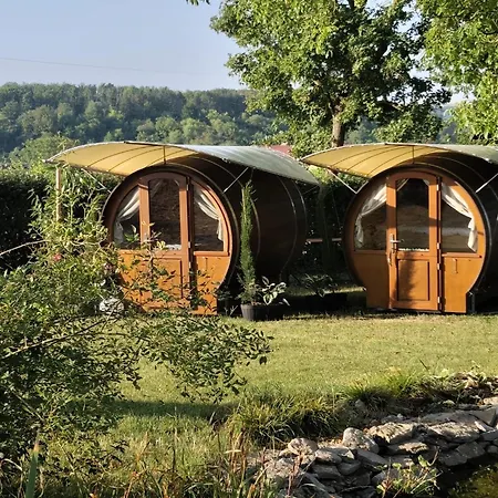 Der Kirschberghof Weinfass-lodge Tente de luxe Sommerhausen