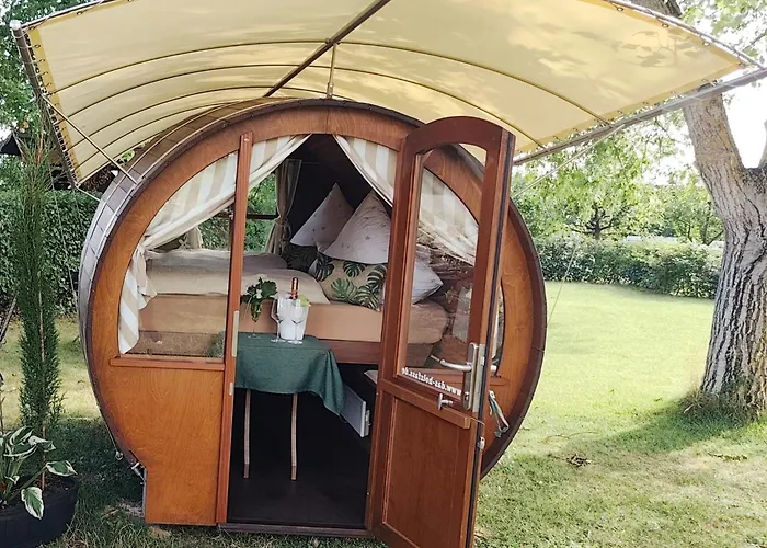 Glamping Der Kirschberghof Weinfass-lodge Sommerhausen